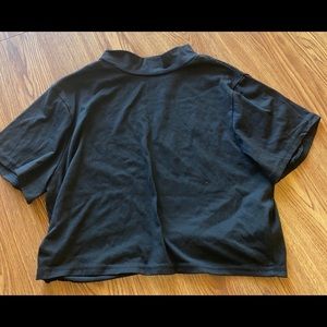 Black crop top